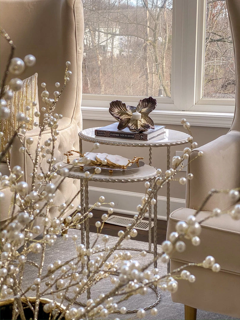 Inspire Me! Home Decor Large Blooming Flower Candle Holder 4 Inspire Me! Home Decor Large Blooming Flower Candle Holder