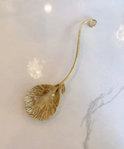 Inspire Me! Home Decor Gold Flower Petal Spoon Rest ( 2 Sizes )