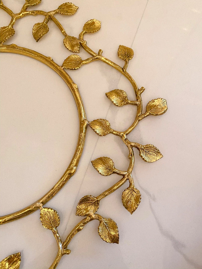 Inspire Me! Home Decor Gold Metal Decorative Wreath 8 Inspire Me! Home Decor Gold Metal Decorative Wreath