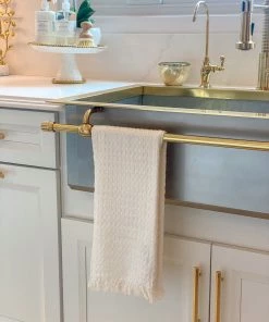 Inspire Me! Home Decor White Dishtowel W/ Fringe 7 Inspire Me! Home Decor White Dishtowel W/ Fringe