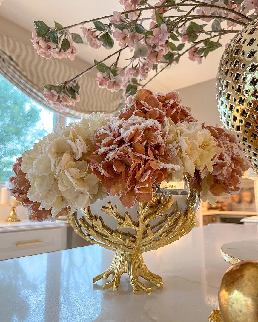 Inspire Me! Home Decor 27" Pink Snow Sprinkle Hydrangea Stem 4 Inspire Me! Home Decor 27" Pink Snow Sprinkle Hydrangea Stem