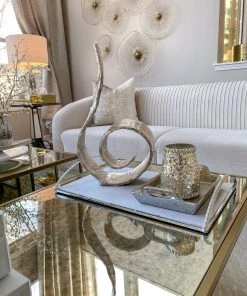 Inspire Me! Home Decor Large Metal Swirl Sculpture (2 Colors)