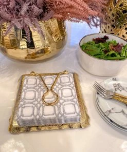 Inspire Me! Home Decor Decorative Square Lunch Napkins (9 Patterns)