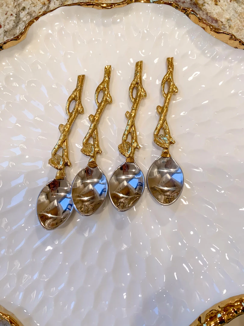 Inspire Me! Home Decor Golden Vine Spoons 4 Inspire Me! Home Decor Golden Vine Spoons