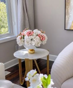 Inspire Me! Home Decor Floral Stems Real Touch White Hydrangea Stem