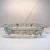 Inspire Me! Home Decor Rectangular Silver Handled Pyrex Holder With Leaf Design 1 Inspire Me! Home Decor Rectangular Silver Handled Pyrex Holder With Leaf Design
