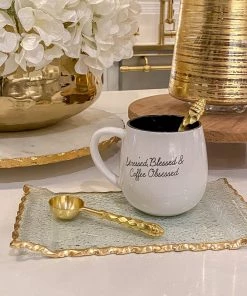 Inspire Me! Home Decor Gold Hammered Handle Spoons (Set Of 4)