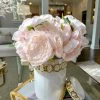 Inspire Me! Home Decor Floral Stems 12" Soft Pink Peony Bundle