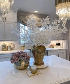 Inspire Me! Home Decor 45" Tall White Leaf Stem