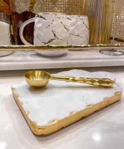 Inspire Me! Home Decor Gold Hammered Handle Spoons (Set Of 4)