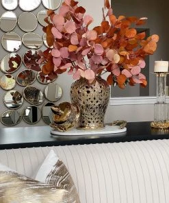 Inspire Me! Home Decor Ginger Jars Gold Beaded Ginger Jar (2 Sizes)