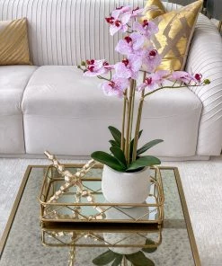 Inspire Me! Home Decor Set Of 2 Gold Mirrored Trays