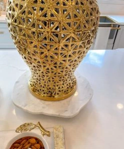 Inspire Me! Home Decor KITCHEN Organic Shape Marble Lazy Susan