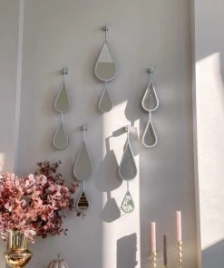 Inspire Me! Home Decor WALL ART & MIRRORS Teardrop Mirrors (Set Of 5) (2 Colors)