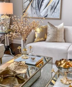 Inspire Me! Home Decor Gold Lotus Vase & Candle Holder