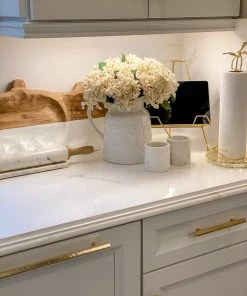 Inspire Me! Home Decor White Floral Detailed Pitcher