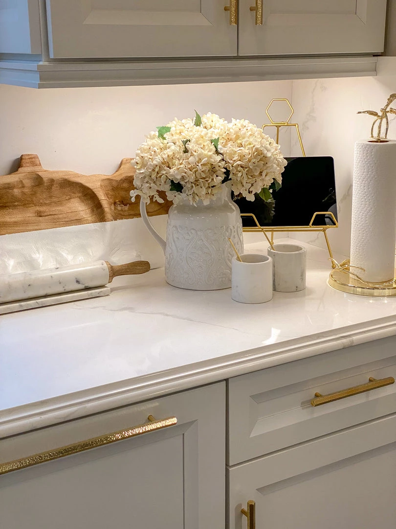 Inspire Me! Home Decor White Floral Detailed Pitcher 4 Inspire Me! Home Decor White Floral Detailed Pitcher