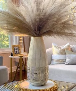 Inspire Me! Home Decor Champagne Two-Textured Vase