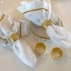 Inspire Me! Home Decor Gold Napkin Rings Set Of 4