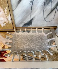 Inspire Me! Home Decor Hammered Rectangle Splash Tray (2 Colors)