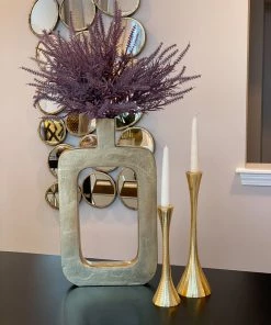 Inspire Me! Home Decor Gold Abstract Decorative Vase