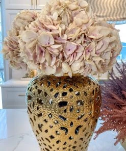 Inspire Me! Home Decor French Beige/Blush Hydrangea Stem Floral Stems