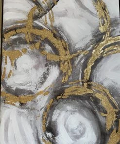 Inspire Me! Home Decor WALL ART & MIRRORS Metallic Gold Circles Wall Art