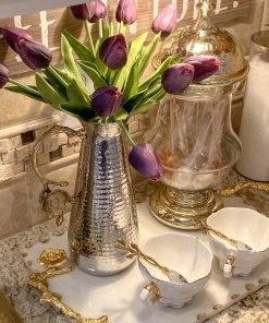 Inspire Me! Home Decor Real Touch Tulip Bouquet (8 Colors)