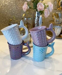 Inspire Me! Home Decor Set Of 4 Mermaid Mugs KITCHEN 6 Inspire Me! Home Decor Set Of 4 Mermaid Mugs KITCHEN