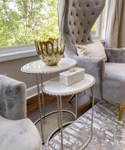 Inspire Me! Home Decor Openwork Gold Metal Bowl