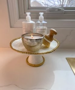 Inspire Me! Home Decor Textured Round Candle (2 Colors)