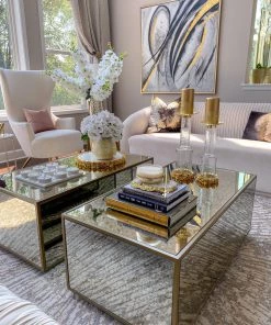 Inspire Me! Home Decor Glass Candle Holder With Gold Metal Floral Details (2 Sizes) 15 Inspire Me! Home Decor Glass Candle Holder With Gold Metal Floral Details (2 Sizes)