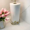Inspire Me! Home Decor Gold Leaf Detailed Paper Towel Holder ( Available In 2 Sizes)