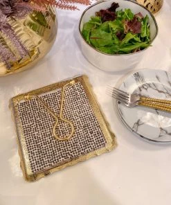 Inspire Me! Home Decor Decorative Square Lunch Napkins (9 Patterns)