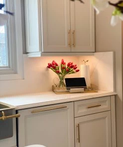 Inspire Me! Home Decor Gold Metal Organization Baskets (Set Of 2)