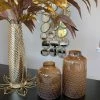 Inspire Me! Home Decor Amber Glass Textured Vase (2 Sizes)
