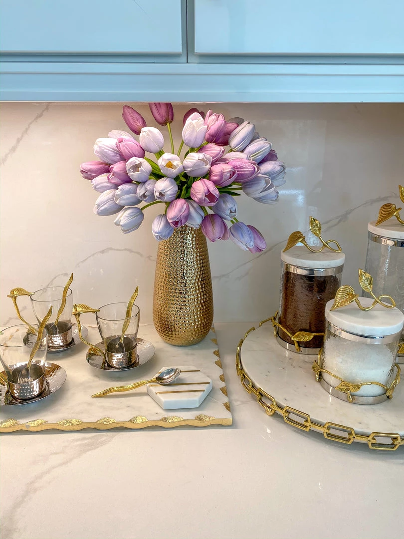 Inspire Me! Home Decor Real Touch Purple Tulip Bundle (3 Shades) 10 Inspire Me! Home Decor Real Touch Purple Tulip Bundle (3 Shades)