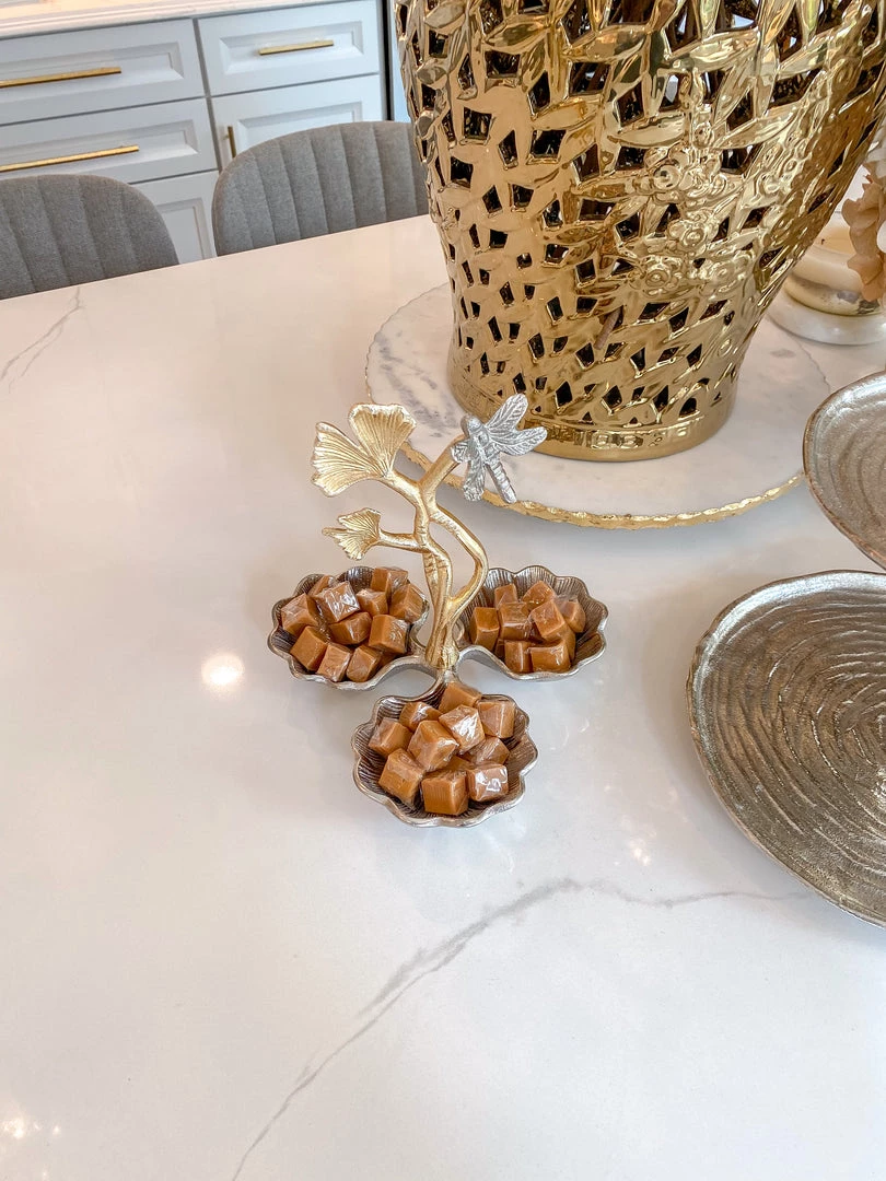 Inspire Me! Home Decor Two-Tone Dragonfly Serving Bowl Gold 3 Inspire Me! Home Decor Two-Tone Dragonfly Serving Bowl Gold