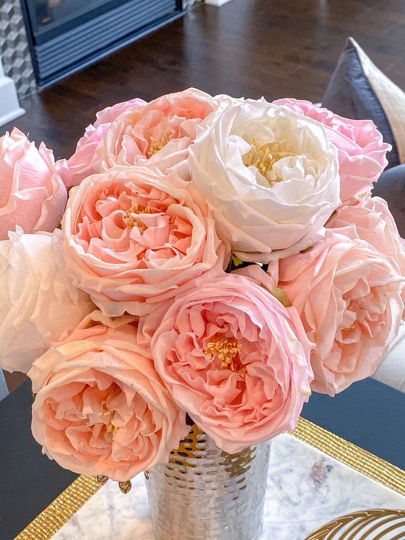 Inspire Me! Home Decor Real Touch Austin Rose (4 Colors) Floral Stems 12 Inspire Me! Home Decor Real Touch Austin Rose (4 Colors) Floral Stems