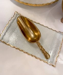 Inspire Me! Home Decor 8.5" Gold Twist Scoop