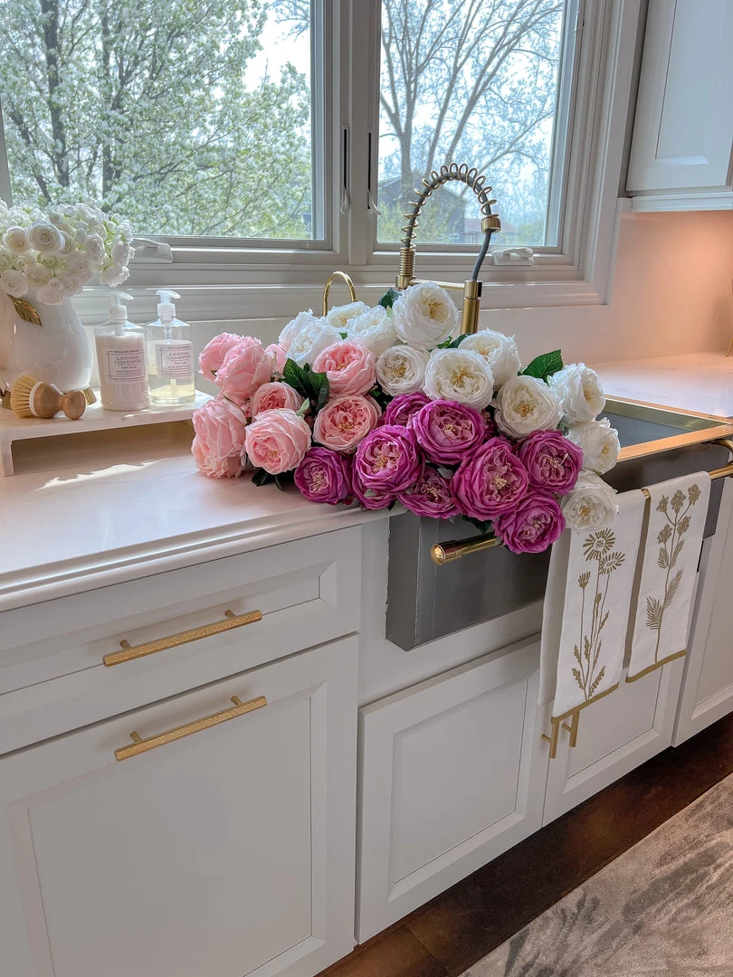 Inspire Me! Home Decor Real Touch Austin Rose (4 Colors) Floral Stems 3 Inspire Me! Home Decor Real Touch Austin Rose (4 Colors) Floral Stems