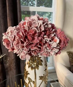 Inspire Me! Home Decor 27" Mauve Snow Sprinkle Hydrangea Stem