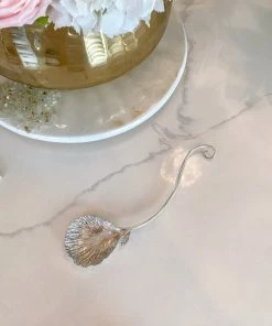 Inspire Me! Home Decor Silver Flower Petal Spoon Rest ( 2 Sizes )
