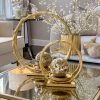 Inspire Me! Home Decor Circular Gold Metal Candle Holder (2 Sizes)