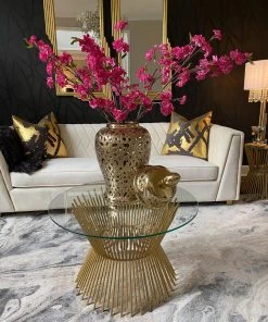 Inspire Me! Home Decor Ginger Jars Gold Beaded Ginger Jar (2 Sizes)