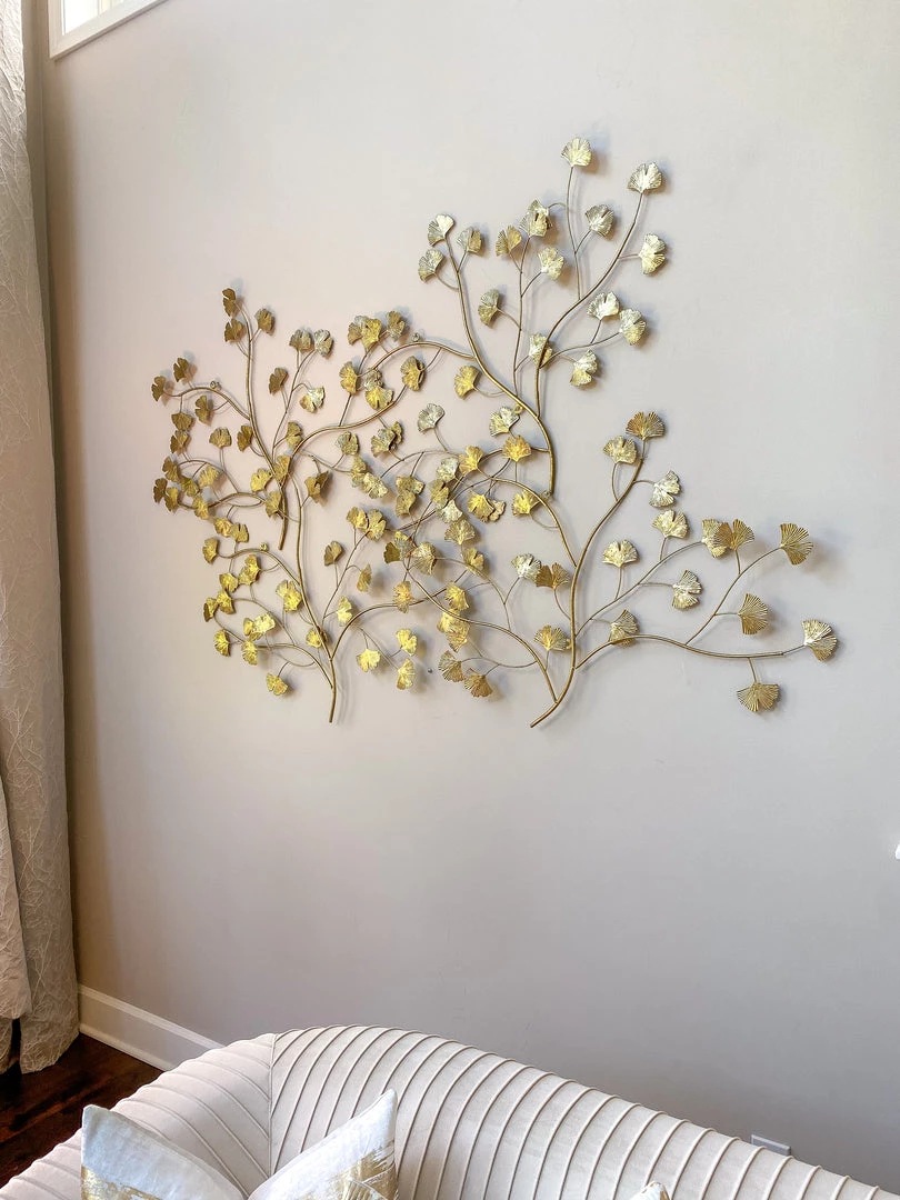Inspire Me! Home Decor WALL ART & MIRRORS Gold Leaf Branch Wall Decor 5 Inspire Me! Home Decor WALL ART & MIRRORS Gold Leaf Branch Wall Decor