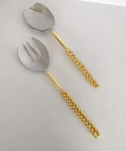 Inspire Me! Home Decor Gold Chain Salad Servers
