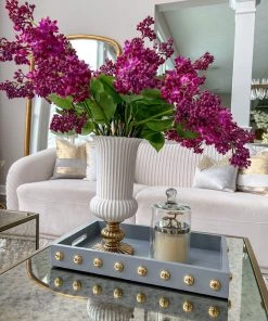 Inspire Me! Home Decor Studded Decorative Wood Trays (4 Colors)