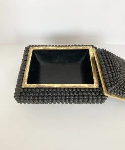 Inspire Me! Home Decor Black Studded Box W/ Gold Detailing