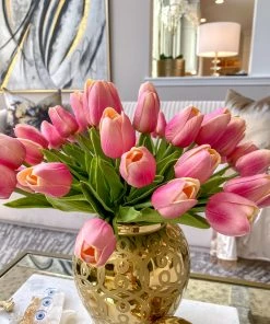 Inspire Me! Home Decor Real Touch Tulip Bouquet (8 Colors)